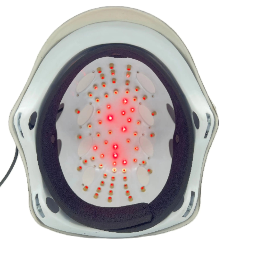 casque anti chute à lumiere rouge