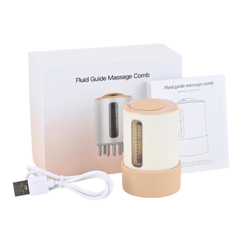 Stimulateur cuir chevelu avec massage doux pour améliorer circulation et renforcer les racines.