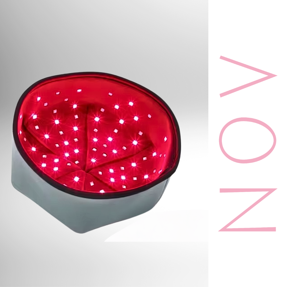 casque led à lumière rouge, soin capillaire anti chute