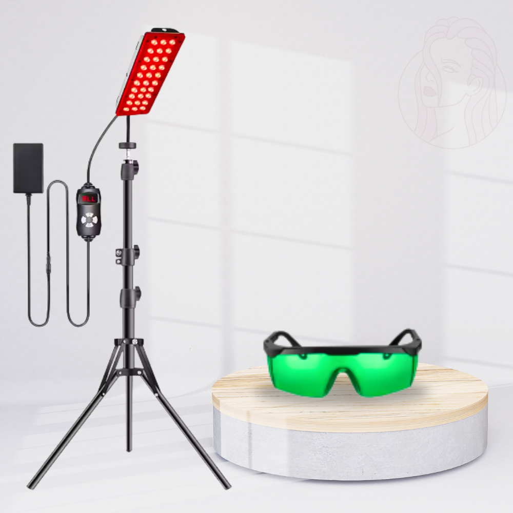 panneau led avec lunettes de protection