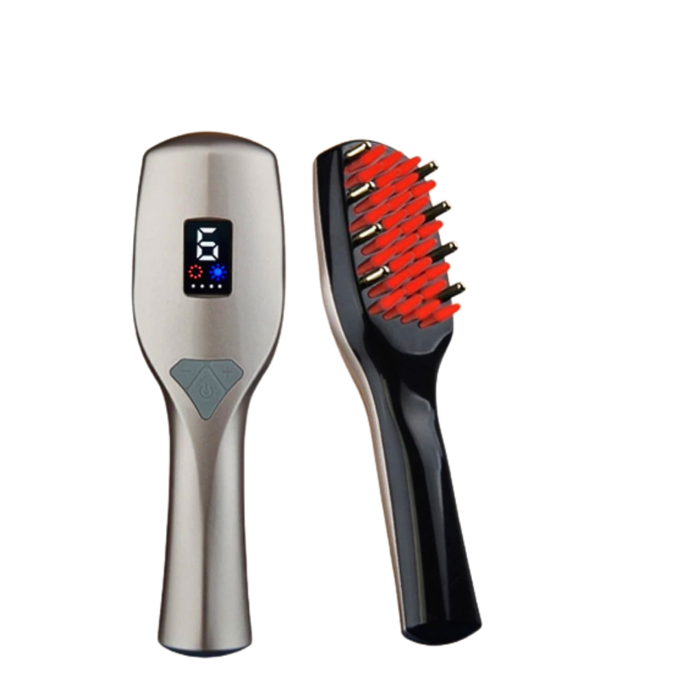 Stimulation capillaire par la lumière rouge et massage ems