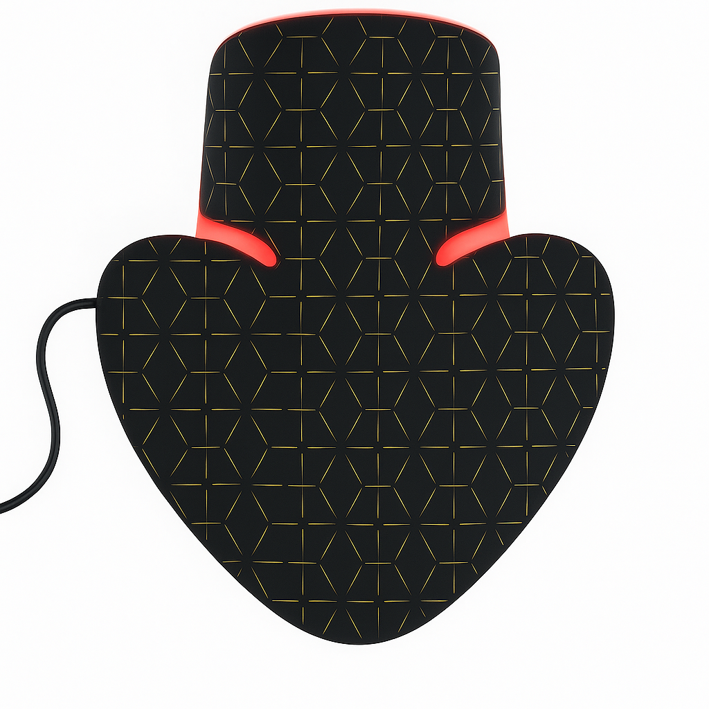 masque cou et decoletté led rouge