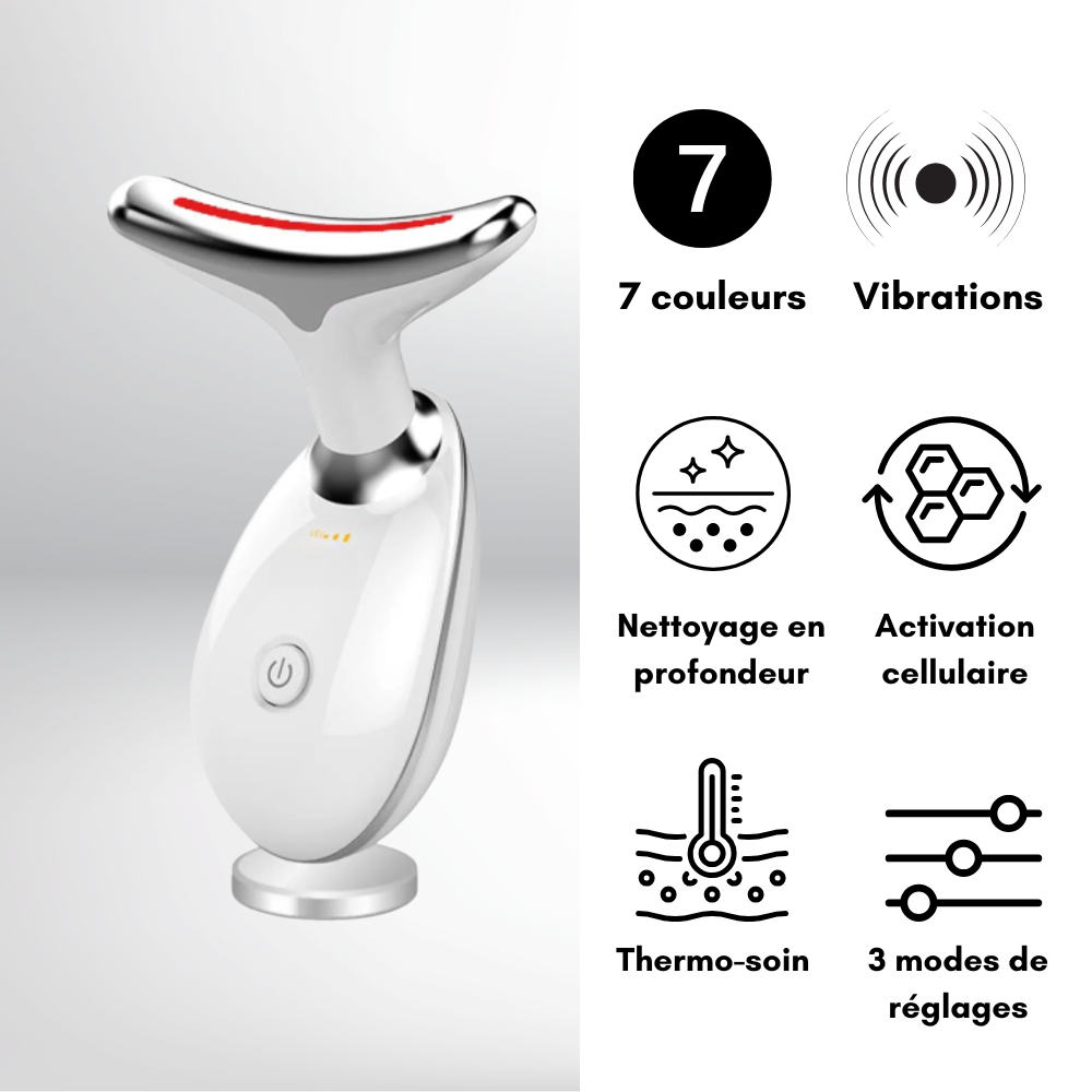 Appareil LED Raffermissant Visage & Cou | Anti-Rides & Lifting Maison