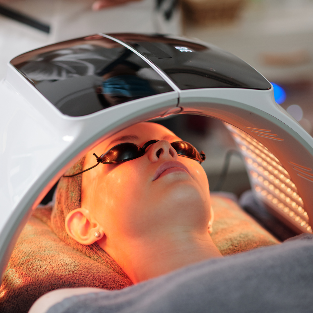 appareil led 7 couleurs, soin visage maison, lumiere non invasive